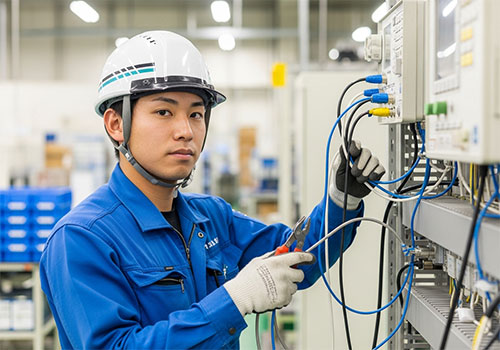 、駅にある電気工事士【未経験でも安心】　入社後の資格取得のバックアップも行います。求人